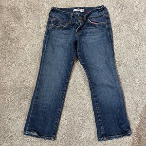 Red Engine Crop Jeans